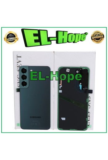 CUBIERTA DE BATERÍA ORIGINAL SAMSUNG GALAXY S22 SM-S901 CUERPO DE CRISTAL VERDE