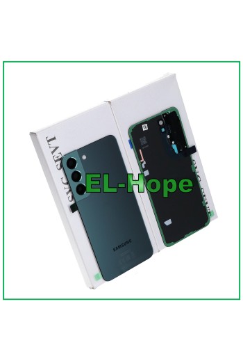 CUBIERTA DE BATERÍA ORIGINAL SAMSUNG GALAXY S22 SM-S901 CUERPO DE CRISTAL VERDE