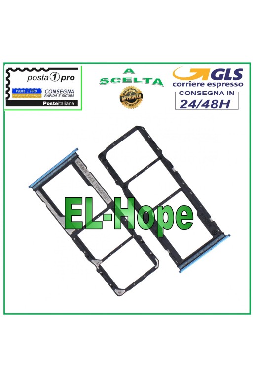 COMPARTIMENTO PARA TARJETA SIM SD XIAOMI REDMI 10 2022 22011119UY 21121119SG AZUL