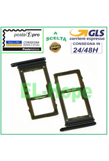 RANURA PARA CARRIL COMPARTIMENTO PARA TARJETA SIM + TARJETA MICRO SD SAMSUNG GALAXY S9 SM G960 F NEGRO
