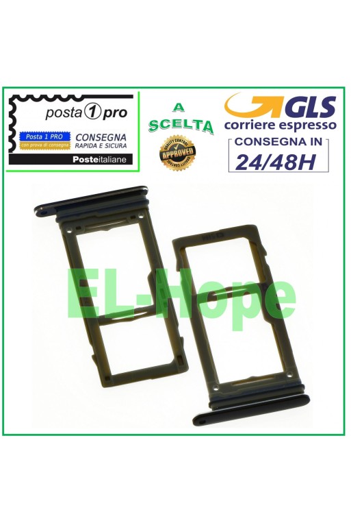 RANURA PARA CARRIL COMPARTIMENTO PARA TARJETA SIM + TARJETA MICRO SD SAMSUNG GALAXY S9 SM G960 F NEGRO