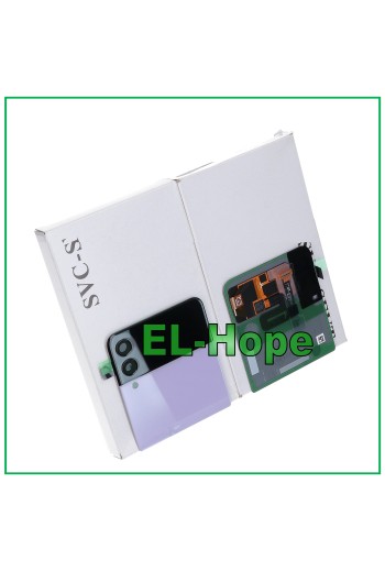 CUERPO DE VIDRIO DE PANTALLA EXTERNA ORIGINAL SAMSUNG GALAXY Z FLIP 3 5G SM-F711B MORADO