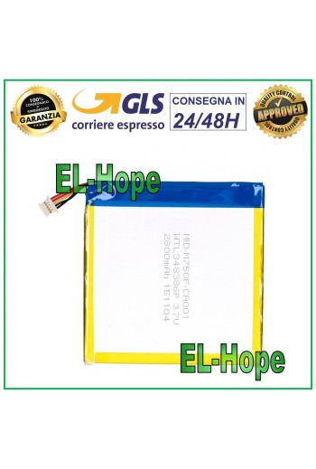 BATERÍA PARA TABLET ARCHOS 3.7V 2800 mAh DIMENSIONES 8.4 cm x 8.5 cm x 0.3 mm BATERÍA