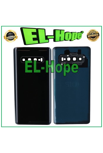 FUNDA TRASERA PARA SAMSUNG GALAXY S10+ PLUS SM-G975F TAPA TRASERA NEGRA