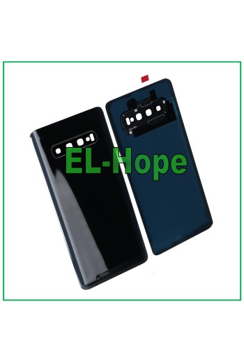 FUNDA TRASERA PARA SAMSUNG GALAXY S10+ PLUS SM-G975F TAPA TRASERA NEGRA