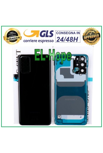 CUBIERTA TRASERA ORIGINAL DE VIDRIO NEGRO PARA SAMSUNG GALAXY S20 PLUS SM-G985