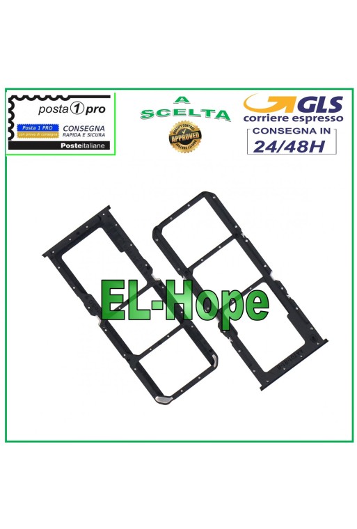 COMPARTIMENTO PARA CARRITO DE RANURA NANO SIM MICRO SD OPPO REALME C2 RMX1941 RMX1945 NEGRO
