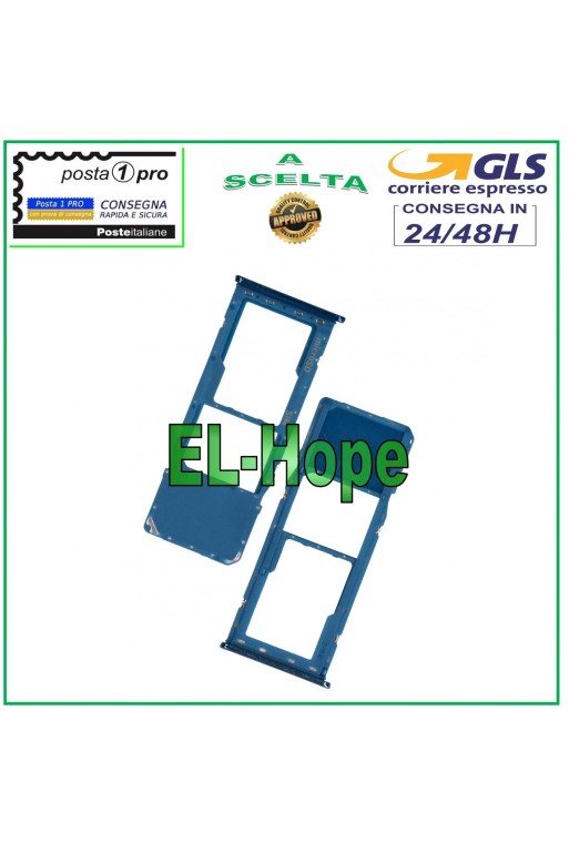 CARRITO RANURA COMPARTIMENTO TARJETA SIM + MICRO SD SAMSUNG GALAXY A50 SM-A505F AZUL