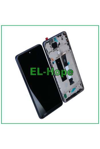  PANTALLA LCD + MARCO PARA XIAOMI REDMI NOTE 9 PRO 5G 2020 TÁCTIL MONTADO AZUL