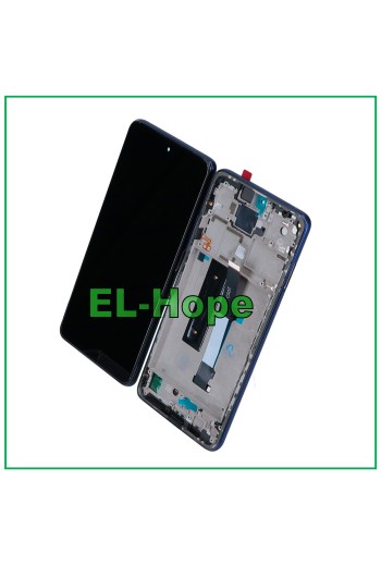  PANTALLA LCD + MARCO PARA XIAOMI REDMI NOTE 9 PRO 5G 2020 TÁCTIL MONTADO AZUL