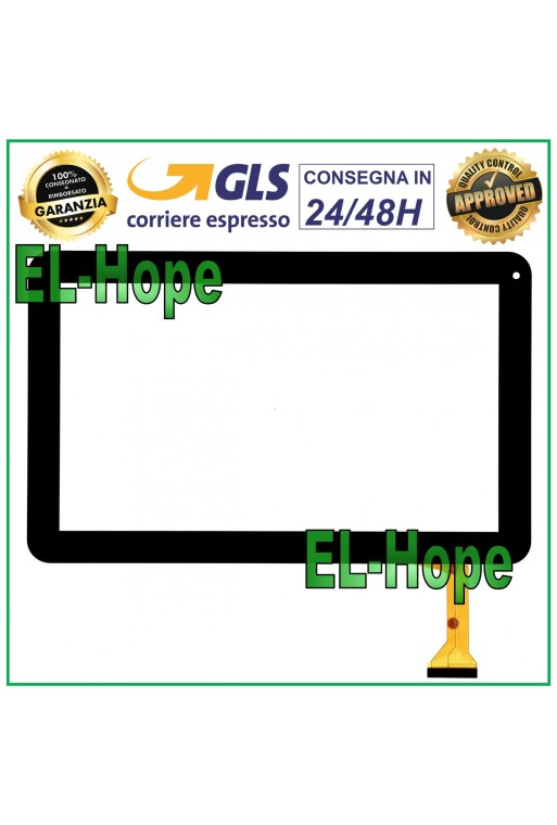 PANTALLA TÁCTIL DE VIDRIO PARA TABLET LAZER MY1306P DIGITALIZADOR 10.1 ORIGINAL NEGRO