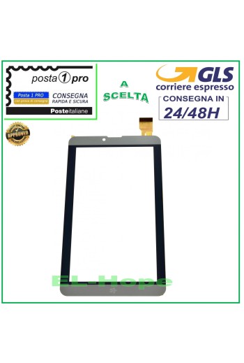 PANTALLA TÁCTIL MEDIACOM SmartPad i2 7 M-SP7I2B DIGITALIZADOR ORIGINAL GRIS