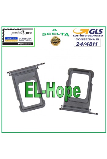 COMPARTIMENTO PARA TARJETA SIM CON RANURA PARA CARTUCHO DE TARJETA PARA APPLE IPHONE 12 PRO NEGRO