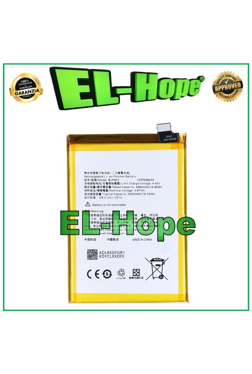 BATERÍA BLP923 PARA OPPO A57 5G PFTM20 5000 mAh CALIDAD IGUAL A LA ORIGINAL