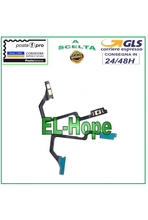 Cable flexible plano con botón lateral de encendido y apagado para OPPO A54S CPH2273 