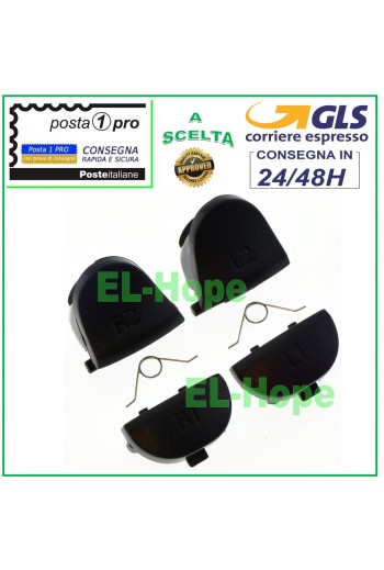 JUEGO DE BOTONES DE PALANCA DE REPUESTO L1 L2 R1 R2 + MUELLES PARA CONTROL PS4 JDM-020 V1