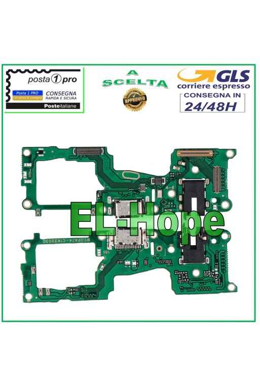 Conector de carga para OPPO F19 CPH2219 + base de carga con micrófono tipo C