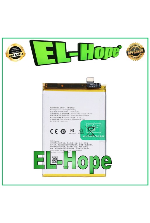 BATERÍA BLP911 PARA OPPO REALME 9 PRO 5G RMX3471 RMX3472 5000mAh IGUAL A LA ORIGINAL