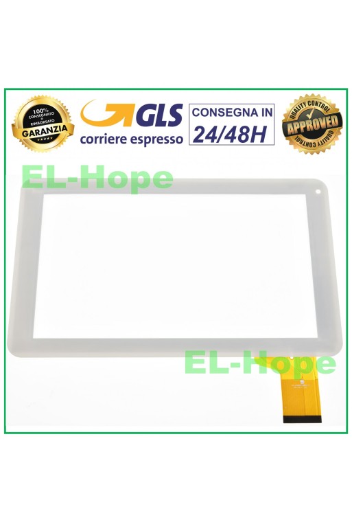 PANTALLA TÁCTIL DE VIDRIO PARA TABLET IRCOM TAB-900 DIGITALIZADOR 9 ORIGINAL BLANCO 