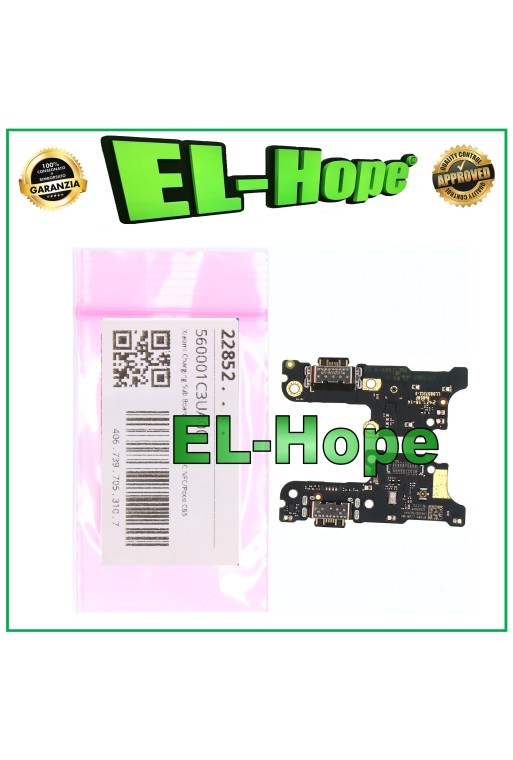 CONECTOR DE CARGA ORIGINAL SERVICIO XIAOMI REDMI 13C 23108RN04Y BASE DE CARGA