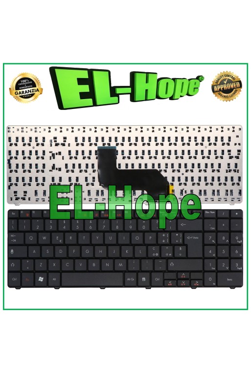 TECLADO ITALIANO PACKARD BELL EASYNOTE DT85 LJ61 LJ63 LJ65 LJ67 LJ71 TJ68 NEGRO