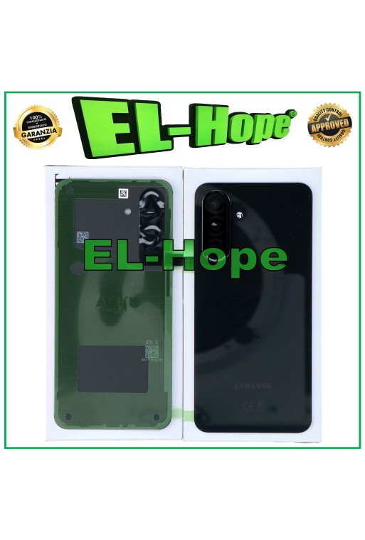 TAPA DE BATERÍA TAPA TRASERA ORIGINAL SAMSUNG GALAXY A36 SM-A366 NEGRA