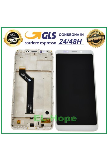 PANTALLA LCD + MARCO PARA XIAOMI REDMI 5 PLUS MEE7 MEG7 MET7 PANTALLA TÁCTIL BLANCA