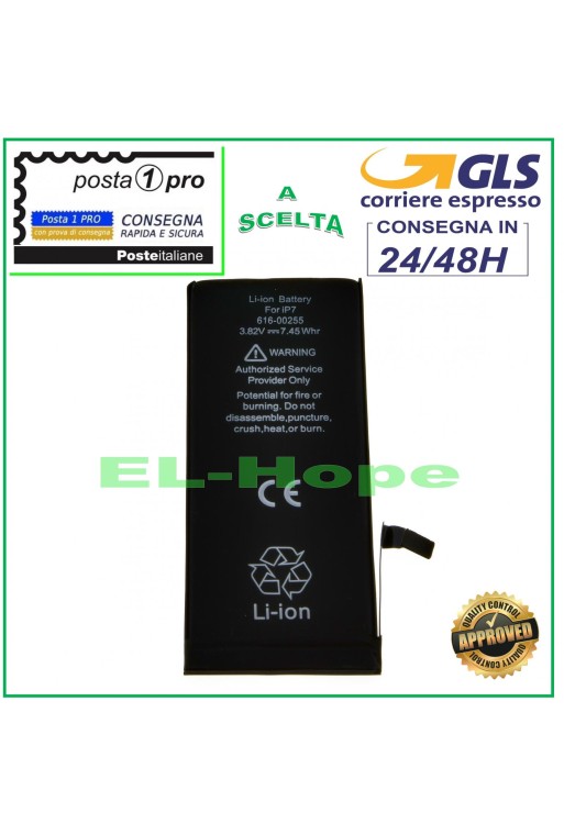 BATERÍA DE REPUESTO PARA IPHONE 7 1960 mAh
