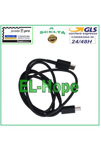 CABLE DE DATOS CABLE DE CARGA TIPO C TIPO C UNIVERSAL NEGRO 1 MT