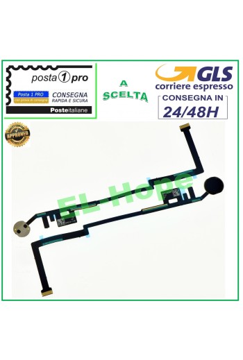 FLEXIBLE PLANO BOTÓN HOME IPAD 6 2018 821-01006 A1893 A1953 A1954 BOTÓN CENTRAL NEGRO