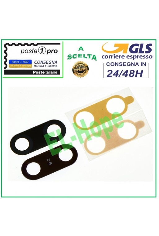 CRISTAL LENTE CRISTAL CAMARA TRASERA HUAWEI P SMART 2019 + ADHESIVO DOBLE CARA