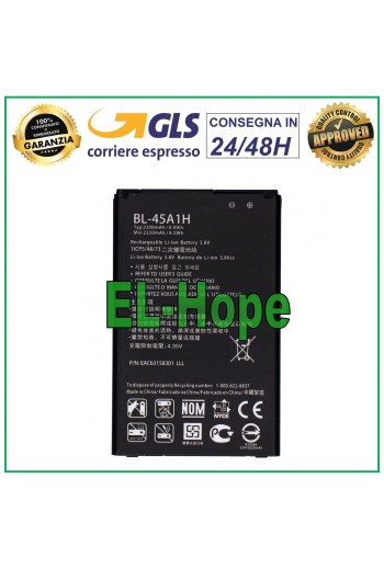BATERÍA BL-45A1H PARA LG K10 K420 K420N K430 K430DS K450 2300 mAh IGUAL ORIGINAL