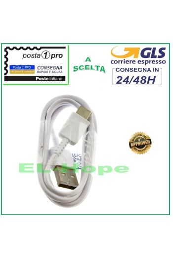 Cable tipo C para Samsung Galaxy S9, S10, S8 Plus, Note 7, 8, blanco, 1,20 m
