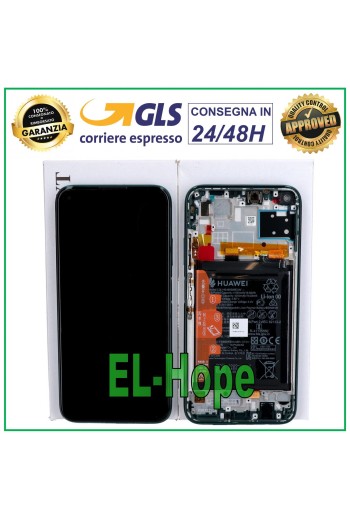 PANTALLA LCD TÁCTIL ORIGINAL + BATERÍA HUAWEI P40 LITE JNY-L21A LX1 VERDE VERDE