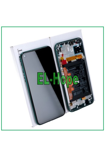 PANTALLA LCD TÁCTIL ORIGINAL + BATERÍA HUAWEI P40 LITE JNY-L21A LX1 VERDE VERDE