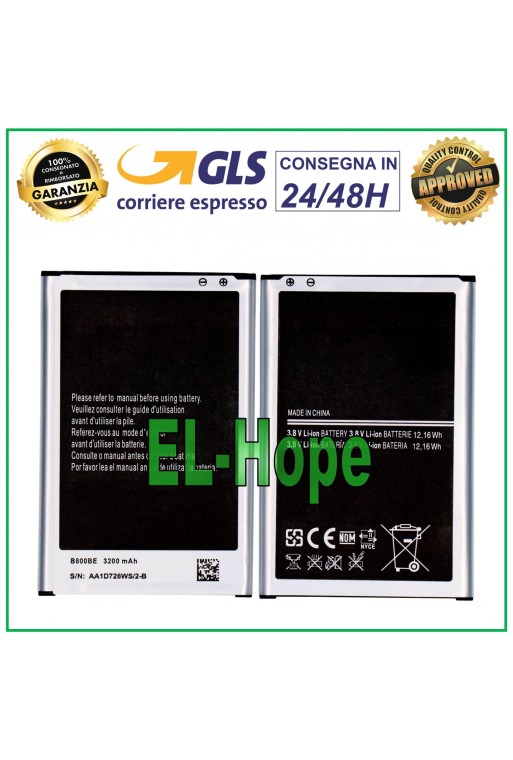Batería EB-B800BE B800BC para Samsung Galaxy Note 3 SM N9005 N9000 3200 mAh