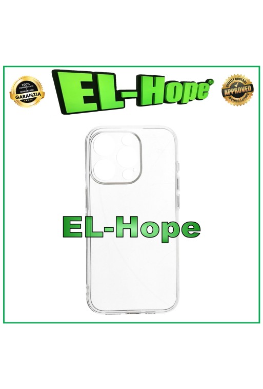 FUNDA PROTECTORA TRANSPARENTE PARA IPHONE 15 PRO BUMPER TPU GEL