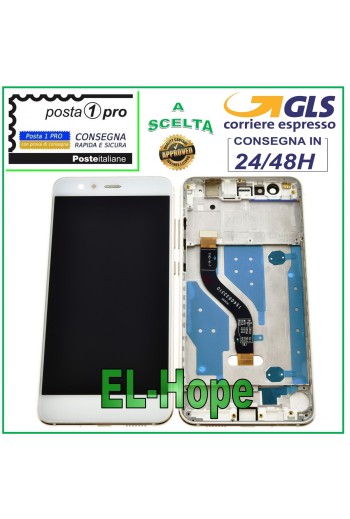 MARCO DE PANTALLA LCD PARA HUAWEI P10 LITE WAS-LX1 LX1A PANTALLA TÁCTIL BLANCA