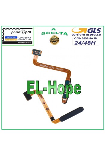 TECLA DE HUELLA PLANA FLEXIBLE CON SENSOR DE HUELLA DACTILAR SAMSUNG GALAXY A23 4G SM-A235 NEGRO