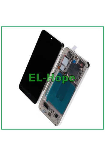 PANTALLA LCD TÁCTIL OLED PARA SAMSUNG GALAXY S23+ PLUS SM-S916 MARCO PLATA BLANCO