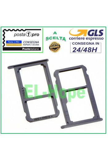COMPARTIMENTO PARA CARRITO DE RANURA PARA TARJETA NANO SIM + LECTOR MICRO SD PARA HUAWEI NOVA GRIS
