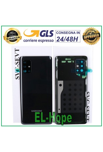 TAPA DE BATERÍA ORIGINAL SAMSUNG GALAXY A51 5G SM-A516 TAPA TRASERA NEGRA