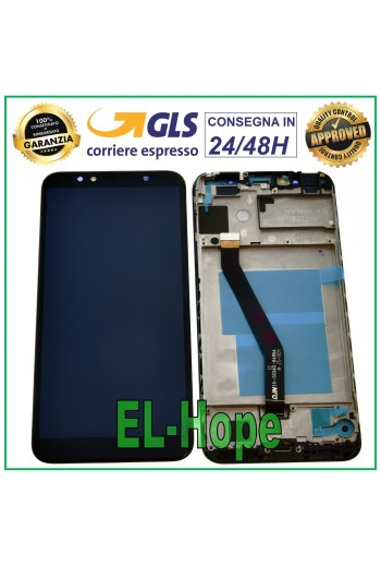 MARCO DE PANTALLA LCD PARA HUAWEI Y6 2018 ATU-L11 L21 PANTALLA TÁCTIL CRISTAL NEGRO