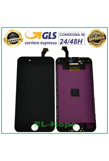 PANTALLA LCD RETINA PARA APPLE IPHONE 6 PANTALLA TÁCTIL MARCO DE CRISTAL NEGRO TIANMA