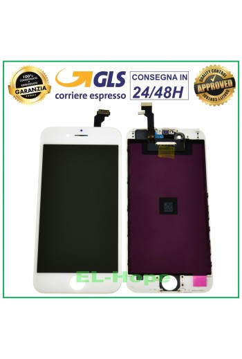 PANTALLA LCD RETINA PARA APPLE IPHONE 6 PANTALLA TÁCTIL MARCO DE CRISTAL BLANCO TIANMA