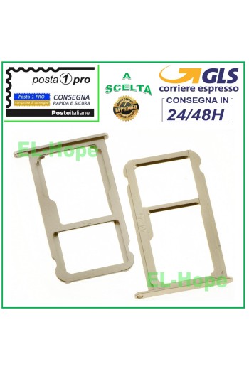 COMPARTIMENTO PARA RANURA DE CARRIL PARA TARJETA NANO SIM + LECTOR MICRO SD PARA HUAWEI NOVA ORO GOLD