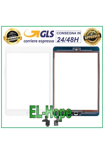 PANTALLA TÁCTIL PARA APPLE IPAD MINI WIFI 3G A1432 A1454 A1455 CRISTAL BLANCO + BOTÓN HOME 