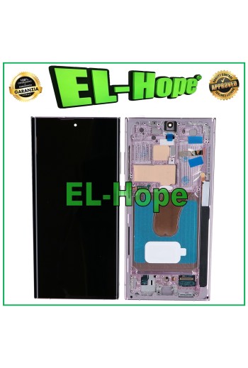 PANTALLA LCD TÁCTIL OLED + MARCO PARA SAMSUNG GALAXY S23 ULTRA SM-S918 LAVANDA