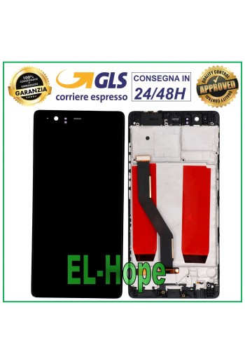 PANTALLA LCD PARA HUAWEI P9 PLUS VIE-L09 PANTALLA TÁCTIL MARCO DE VIDRIO NEGRO