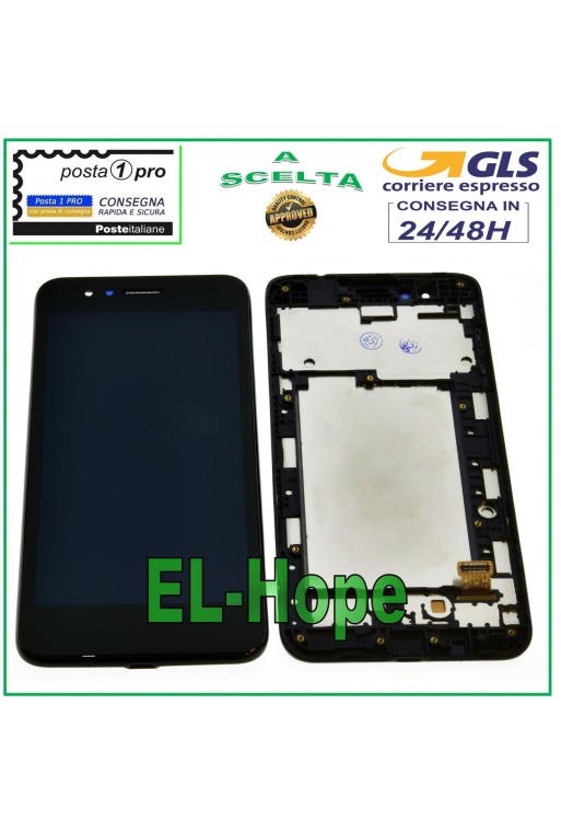 PANTALLA TÁCTIL + LCD PARA LG K9 2018 LM-X210EM LMX210EM NEGRO + MARCO